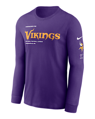 【Nike】 Minnesota Vikings Logo NFL Long-Sleeve Windshirt Nike Minnesota Vikings Logo Nfl Long-Sleeve Windshirt